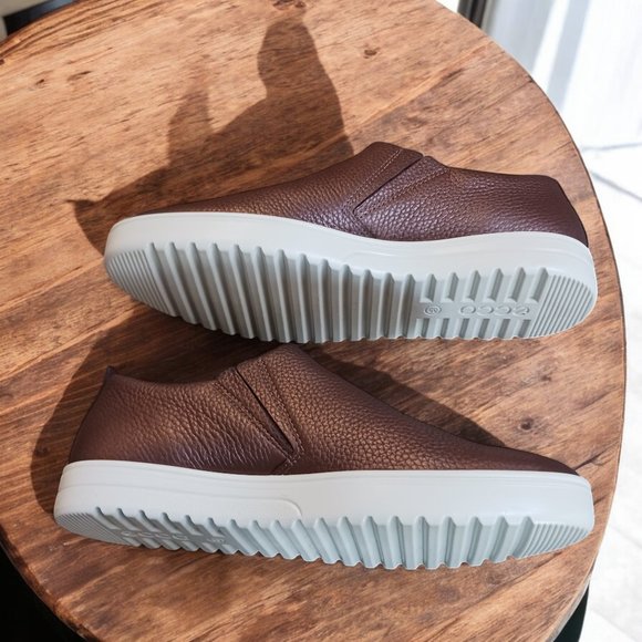 ECCO Women's Fara Slip-On Sneakers Metallic Copper Size 8 – Leather, NWOT - Picture 9 of 12